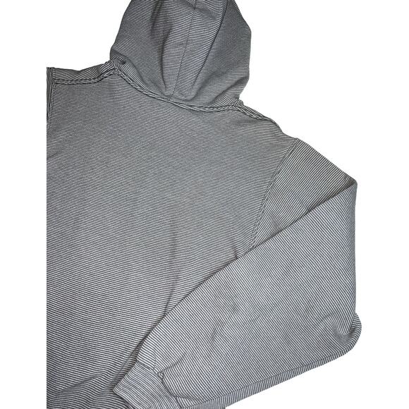 Dollywood Hoodie Sweatshirt Size S Gray Striped Blue Butterfly Dolly Parton - Picture 15 of 16